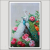 Auspicious Peacock Series PS Crystal Porcelain Aluminum Alloy Baked Porcelain with Spot Drill Hallway Corridor and Aisle Modern Decorative Picture