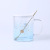 Gradient Starry Glass with Cover with Spoon Borosilicate High Temperature Resistant with Handle Glass Water Cup