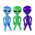 In Stock Wholesale PVC Inflatable Alien Toy Halloween Bar Decorations Inflatable Alien