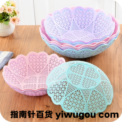 Hollow Love Lace Fruit Basket Candy Fruit Snack Basket 2 Yuan Store Candy Plate Plastic Tray Spot Order
