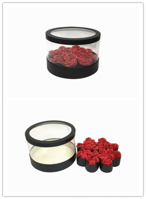 Spot PVC Four-Leaf Clover Heart-Shaped Combination round Flower Gift Box Flower Pot Flower Box Birthday Gift Box