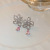 Dongdaemun New Zircon Flower Single Ear Clip Ins Sweet Cool Cold Wind Net Red Earrings Fashion and Personalized Earrings
