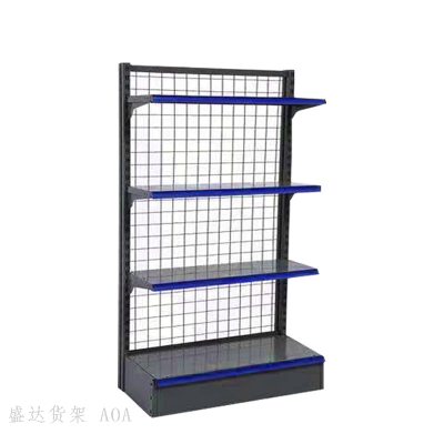 Pharmacy Display Stand Single-Sided Grid Shelf Supermarket Shelf Single-Sided Double-Sided Hardware Store Stationery Store Shelf