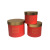 Spot round Flower Pot Flower Box Three-Piece Golden Stitching Flower Gift Box Birthday Gift Box