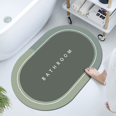 Diatom Mud Absorbent Pad Soft Non-Slip Rug Bathroom Nordic Kitchen Door Mat Wholesale Quick-Drying Light Luxury Carpet