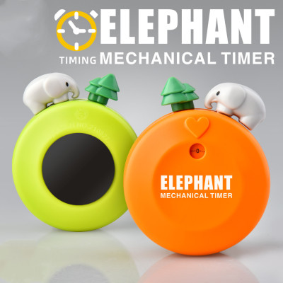 Cartoon Elephant Timer Student Learning Self-Discipline Reminder Kitchen Mechanical Alarm Clock Time Manager Timer