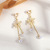 Triangle Tassel Ear Clip No Pierced Senior Special-Interest Artistic Retro Socialite Ear Hanging Light Luxury High Quality Earrings Wholesale