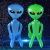 In Stock Wholesale PVC Inflatable Alien Toy Halloween Bar Decorations Inflatable Alien