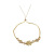 Gold Plating Korean Style Internet Popular Summer Trendy Fairy Temperamental Diamond-Embedded Opal Petal Flower Bracelet