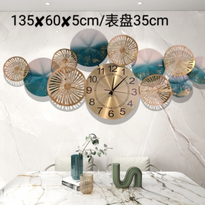 Internet celebrity clock wall clock living room home fashion 2021 new bedroom simple modern noiseless clock wall