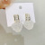 Design Sense Earrings Korean Style Simple Niche Temperament Stud Earrings Silver Pin Earrings High Sense Wholesale