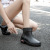 Non-Slip, Wear-Resistant Women's Rain Boots Korean Style Five-Color Fashion Short Tube Velvet Warm Girls Rain Shoes