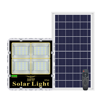 LED High Power Solar Spotlight Light Control Remote Control Park Square Projection Lamp Construction Floodlight