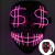 New Halloween Luminous Mask Black V for Vendetta Fairy Fox Santa Claus Screaming EL Wire Mask Mask