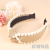 Cross-Border European and American Style Wide-Brim Hair Accessories Fashion Straw Striped Women's Headband Simple Knot in the Middle Headband