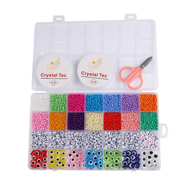 Foreign Trade Cross-Border Bead Acrylic Beads Eye Box Children's Toy DIY Material Package Necklace Bracelet Jewelry