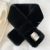 Style Fashion All-Match Solid Color Imitate Rex Rabbit Fur Scarf Imitation Fur Cross Plush Warm Scarf Student Female