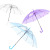 Logo Student Children Advertising Umbrella Long Handle Straight Rod Environmental Protection Transparent Umbrella