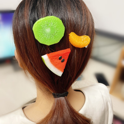 Fruit Barrettes Side Clip Internet Celebrity Strawberry Watermelon Model Food Cute Props Photography Furnishings