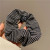 2022 Autumn and Winter New Camellia Classic Style Large Intestine Hair Ring Black and White Plaid Head Rope Simple Retro Fabric Female Hair Accessories