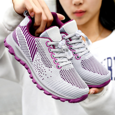 2022 New Travel Shoes Shoe Factory Comfortable Middle-Aged and Elderly Soft Bottom Running Shoes Elderly Couple Sneakers