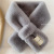 Style Fashion All-Match Solid Color Imitate Rex Rabbit Fur Scarf Imitation Fur Cross Plush Warm Scarf Student Female