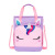 Korean Style Unicorn Handbag Cartoon Cute Primary School Children's Hand Carrying Tuition Bag Wholesale Girl Art Bag