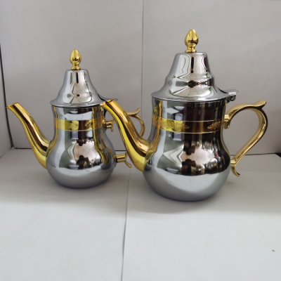 Gold-Plated Moroccan Pot Arabic Teapot