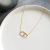 Creative Irregular Necklace Simple Geometric Double Ring Girlfriends Clavicle Chain Korean Simple Necklace Female H552