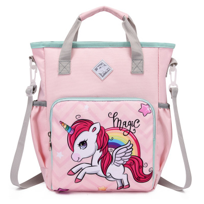 Fashion Unicorn Tuition Bag Primary and Secondary School Students Male and Female Cute Trendy Portable Operation Bag Book Bag Children's Bags