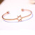 Hollow Open-End Six-Pointed Star Bracelet Female Five-Pointed Star Accessories Bracelet Student Gift Rose Gold Bracelet