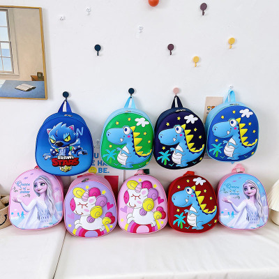 Creative Little Dinosaur Baby Children's Schoolbag Cute Cartoon Kindergarten School Boys and Girls Children Backpack