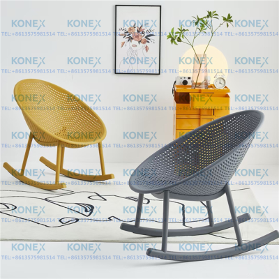 Leisure Chair Rocking Chair Plastic Chair Nordic Outdoor Chair Balcony Chair Modern Minimalist Chair  Living Room Chair