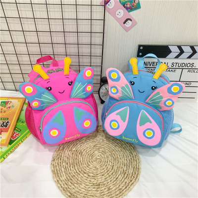 New 3D Stereo Small Butterfly Backpack Cartoon Cute Boys and Girls Kindergarten Lightweight Small Bookbag