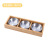 Creative Hot Pot Jiugongge Tableware Hot Pot Restaurant Roast Meat Shop Side Dish Special Bamboo Wood Compartment Tray Snack Plate