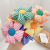 Colorful Flower Style Hair Band Winter Little Girl Does Not Hurt Hair Elastic Hairtie Rubber Band Headdress Hair Ring