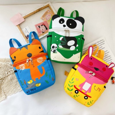 Kindergarten Backpack New Korean Style Children Cartoon Backpack 2-5 Years Old Boys and Girls Burden-Free Spine-Protective Backpack