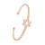 Hollow Open-End Six-Pointed Star Bracelet Female Five-Pointed Star Accessories Bracelet Student Gift Rose Gold Bracelet