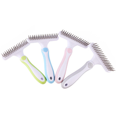 Factory in Stock Cat and Dog Beauty Supplies Open Rack Comb Wholesale Pet Scratch-Proof Hair Cleaning Open Rack Comb