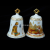 Ceramic Tourist Souvenirs/Custom Decorations/Factory Direct Sales White Gold Egyptian Ceramic Bell