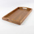 Japanese Style Wood Pallet with Handle Rectangular Wooden Storage Tea Tray Creative Retro Wooden Tray Household Minimalist Plate