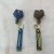 Pp Jun Keychain Female Cute Creative Blue Cat Sloth Car Key Ornament Male Schoolbag Pendant Key Chain