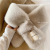 Style Fashion All-Match Solid Color Imitate Rex Rabbit Fur Scarf Imitation Fur Cross Plush Warm Scarf Student Female