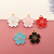 Alloy Oil-Spot Glaze Flowers Pendant Korean Ornament Accessories Five Petal Flower Pendant DIY Ornament Handmade Jewelry