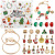 Amazon Hot Sale 24 Countdown Calendar Golden Christmas Blind Box Set DIY Creative Ornament Christmas Gift