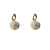 Korean Fall Winter Fashion Lamb Plush Ball Earrings 2022 New Niche Geometric All-Match 925 Silver Pin Earrings Tide