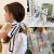 Women's Retro Tie-up Hair Silk Scarf Ins Bowknot Headband Hair Accessories Streamer Hair Tie Online Influencer Jewelry