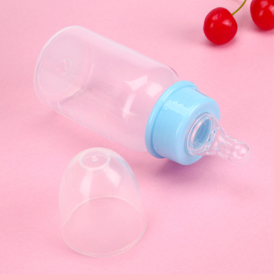 Factory Direct Sales Newborn Baby Silicone Nursing Bottle 125ml Wide Mouth No Handle Drop-Resistant Soft Milk Bottle