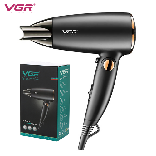 vgr439 household hair dryer constant temperature hair care portable foldable travel hair dryer small household appliances cross-border