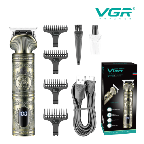 Vgr962 Cross-Border New Product Hair Cutting Electric Clipper Professional Retro Oil Head Hair Clipper Trim Professional Electric Hair Clipper
